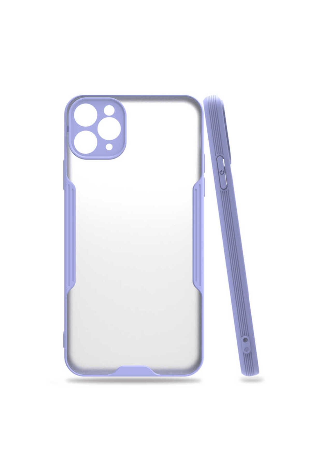 iPhone 11 Pro Max Uyumlu Zore Parfe Kılıf-Mor