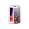 iPhone SE 2022 Uyumlu Desenli Zore Silver Sert Kılıf-Çiçek