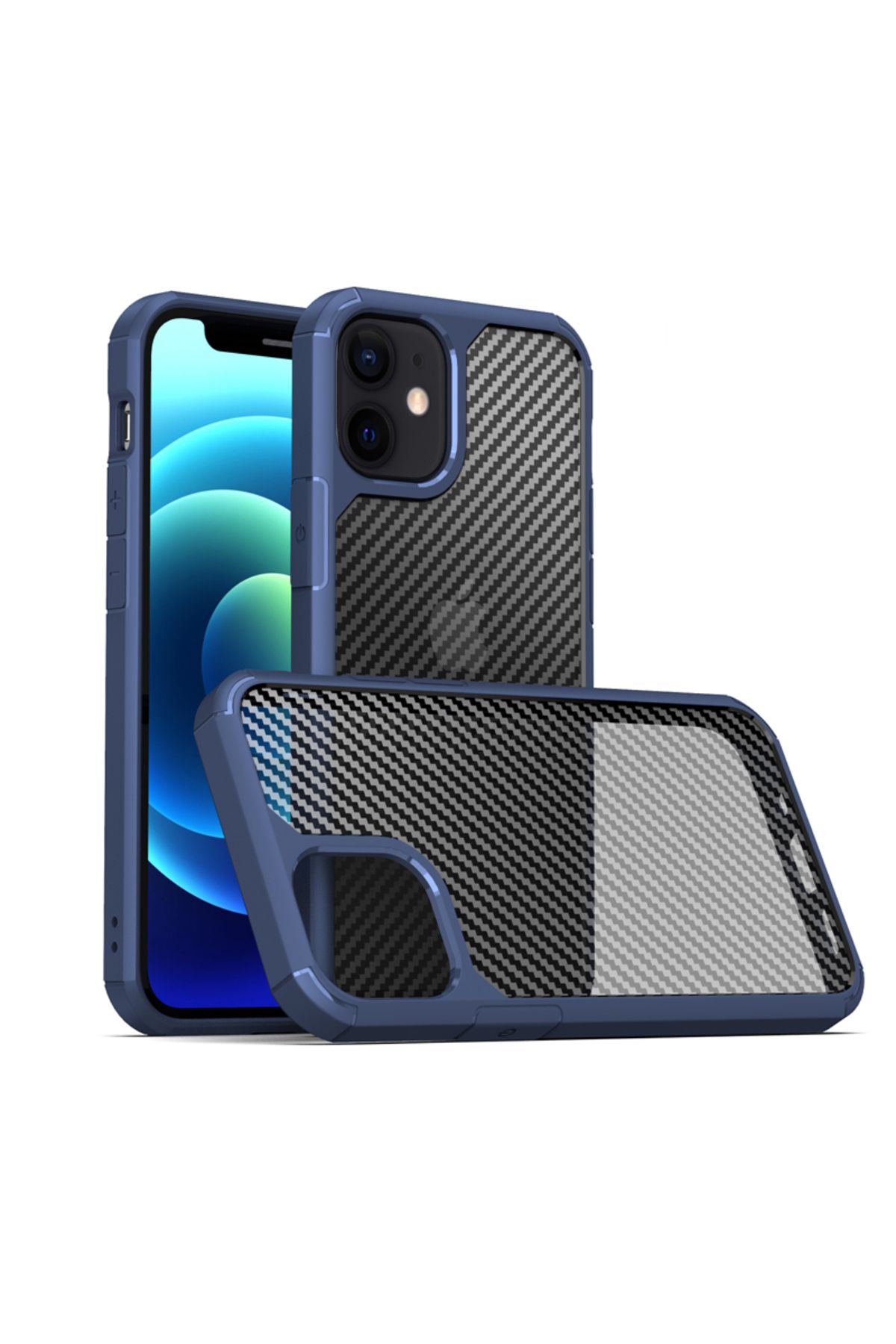 iPhone 11 Uyumlu Zore İnoks Kılıf-Mavi