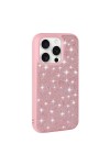 iPhone 15 Pro Uyumlu Parlak Taşlı Tasarım Pırlanta Zore Kılıf-Pembe iPhone 15 Pro Uyumlu Parlak Taşlı Tasarım Pırlanta Zore Kılıf-Pembe