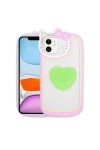 iPhone 11 Uyumlu Kedi Figürlü Transparan Pop Soketli Zore Ritmik Kılıf-Yeşil iPhone 11 Uyumlu Kedi Figürlü Transparan Pop Soketli Zore Ritmik Kılıf-Yeşil