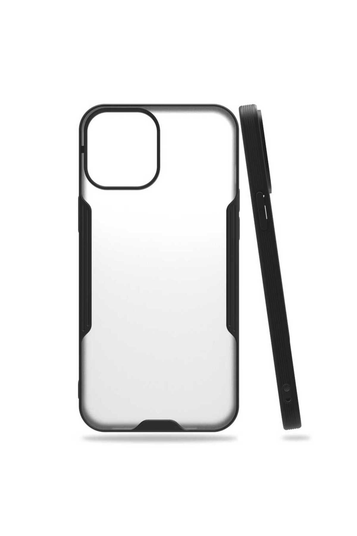 iPhone 12 Mini Uyumlu Zore Parfe Kılıf-Siyah