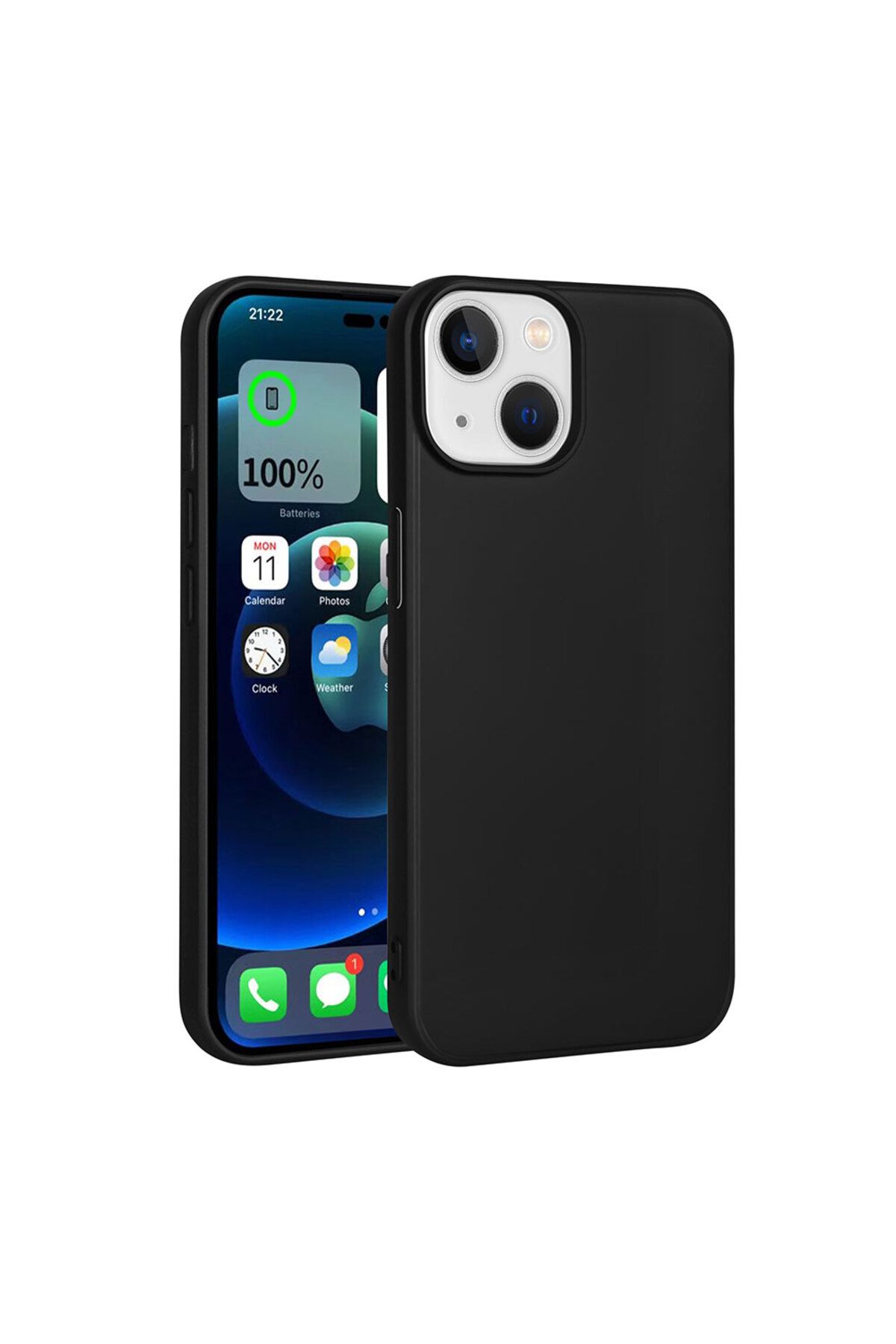 iPhone 15 Uyumlu Zore Premier Silikon Kılıf-Siyah