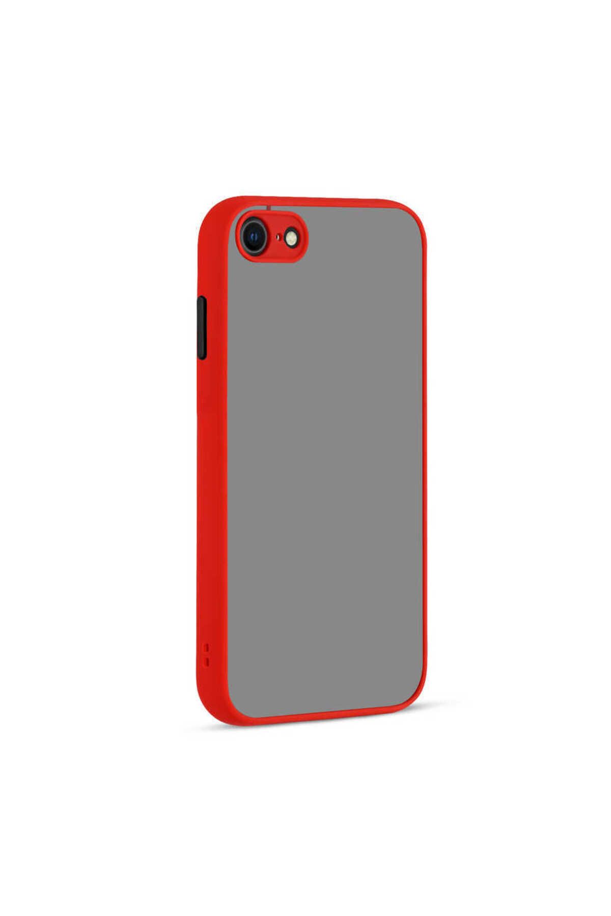 iPhone SE 2022 Uyumlu Zore Hux Kılıf-Kırmızı