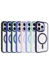 iPhone 15 Pro Uyumlu Wireless Şarj Özellikli Zore Krom Magsafe Silikon Kılıf-Derin Mor iPhone 15 Pro Uyumlu Wireless Şarj Özellikli Zore Krom Magsafe Silikon Kılıf-Derin Mor