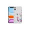 iPhone 11 Uyumlu Desenli Sert Silikon Zore Mumila Kılıf-White Cat