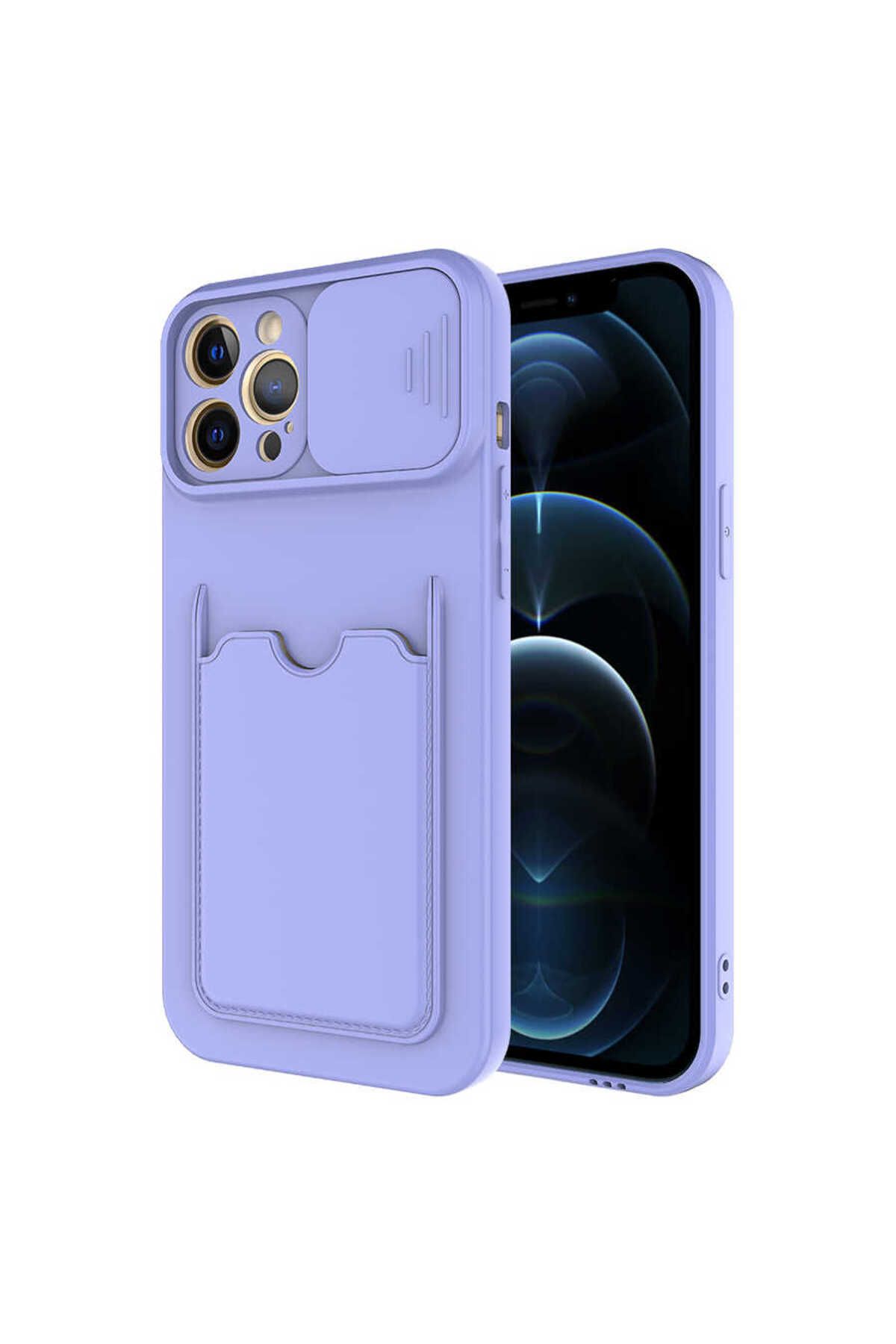iPhone 12 Pro Max Uyumlu  Kartix Kılıf-Lila