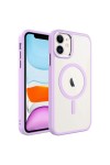 iPhone 11 Uyumlu Wireless Şarj Özellikli Zore Krom Magsafe Silikon Kılıf-Pembe Açık iPhone 11 Uyumlu Wireless Şarj Özellikli Zore Krom Magsafe Silikon Kılıf-Pembe Açık