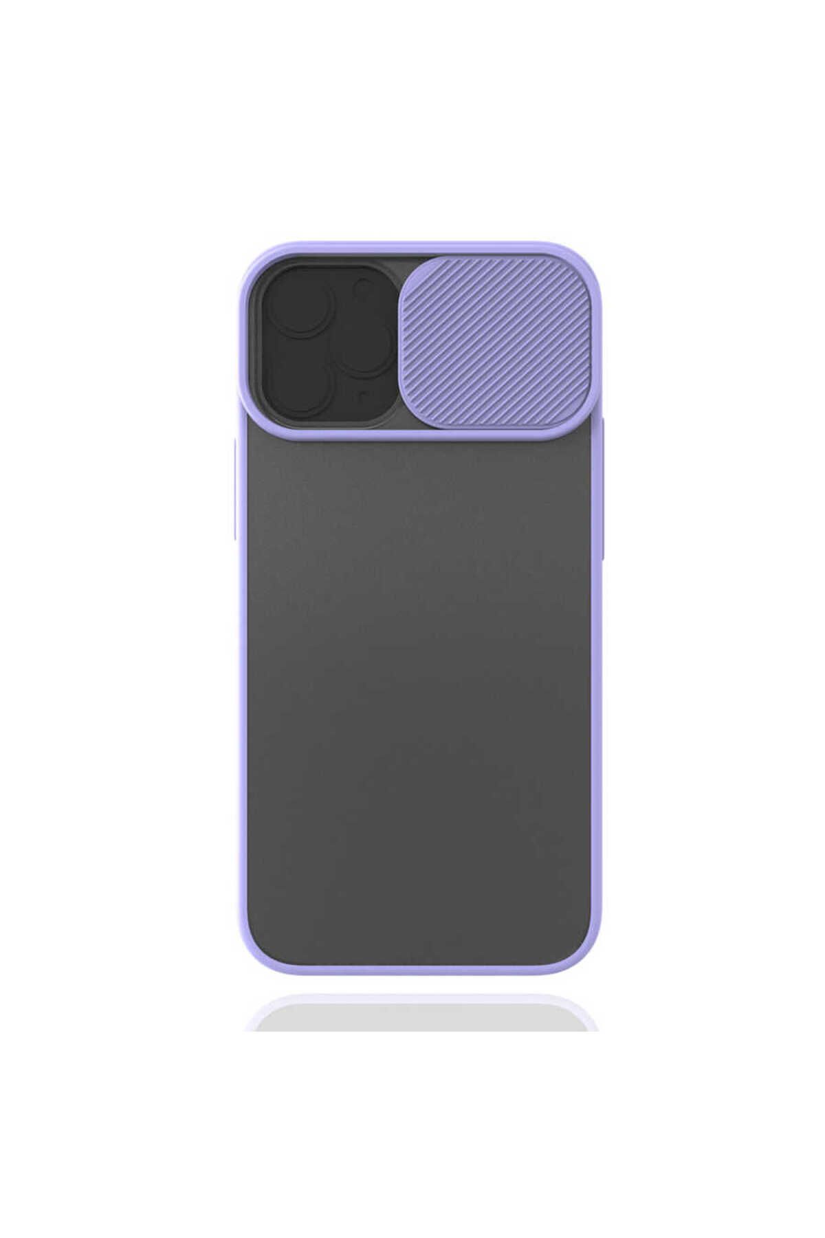 iPhone 12 Mini Uyumlu Zore LCSMX-i Kılıf-Lila