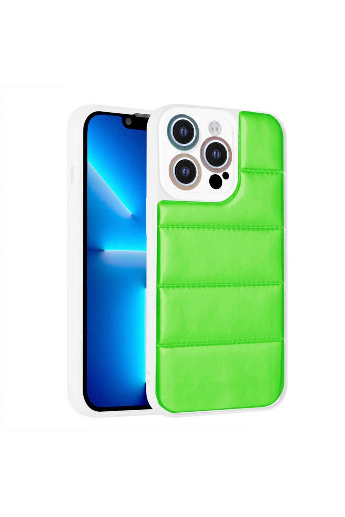 iPhone 12 Pro Max Uyumlu Kamera Korumalı Airbagli Renkli Zore Seksek Kılıf-Yeşil iPhone 12 Pro Max Uyumlu Kamera Korumalı Airbagli Renkli Zore Seksek Kılıf-Yeşil