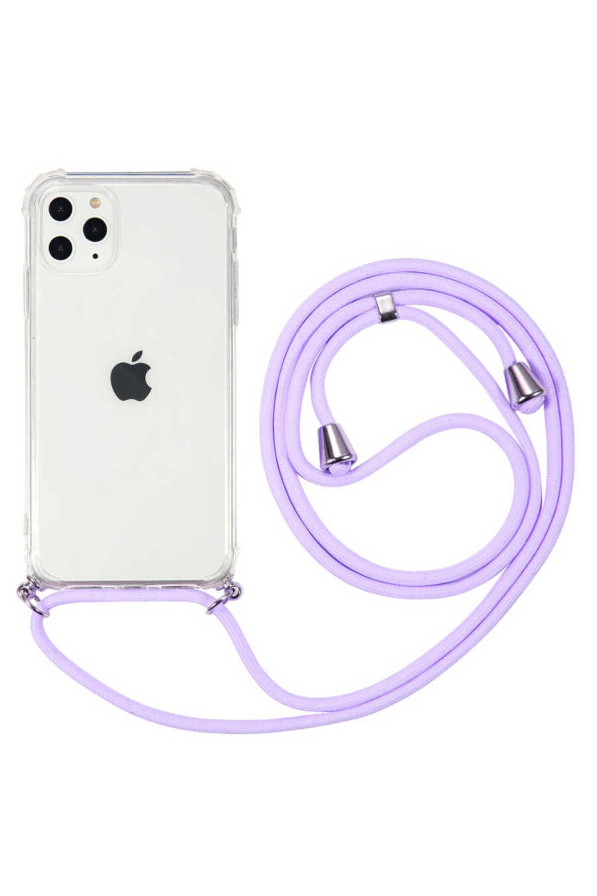 iPhone 11 Pro Max Uyumlu Zore X-Rop Kılıf-Renksiz
