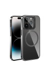 iPhone 15 Pro Max Uyumlu Magsafe Wireless Şarj Özellikli Standlı Zore Klon Kılıf-Gri iPhone 15 Pro Max Uyumlu Magsafe Wireless Şarj Özellikli Standlı Zore Klon Kılıf-Gri