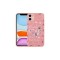 iPhone 11 Uyumlu Desenli Sert Silikon Zore Mumila Kılıf-Pink Flower