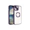 iPhone 15 Uyumlu Kamera Korumalı Logo Gösteren Zore Omega Kılıf-Derin Mor