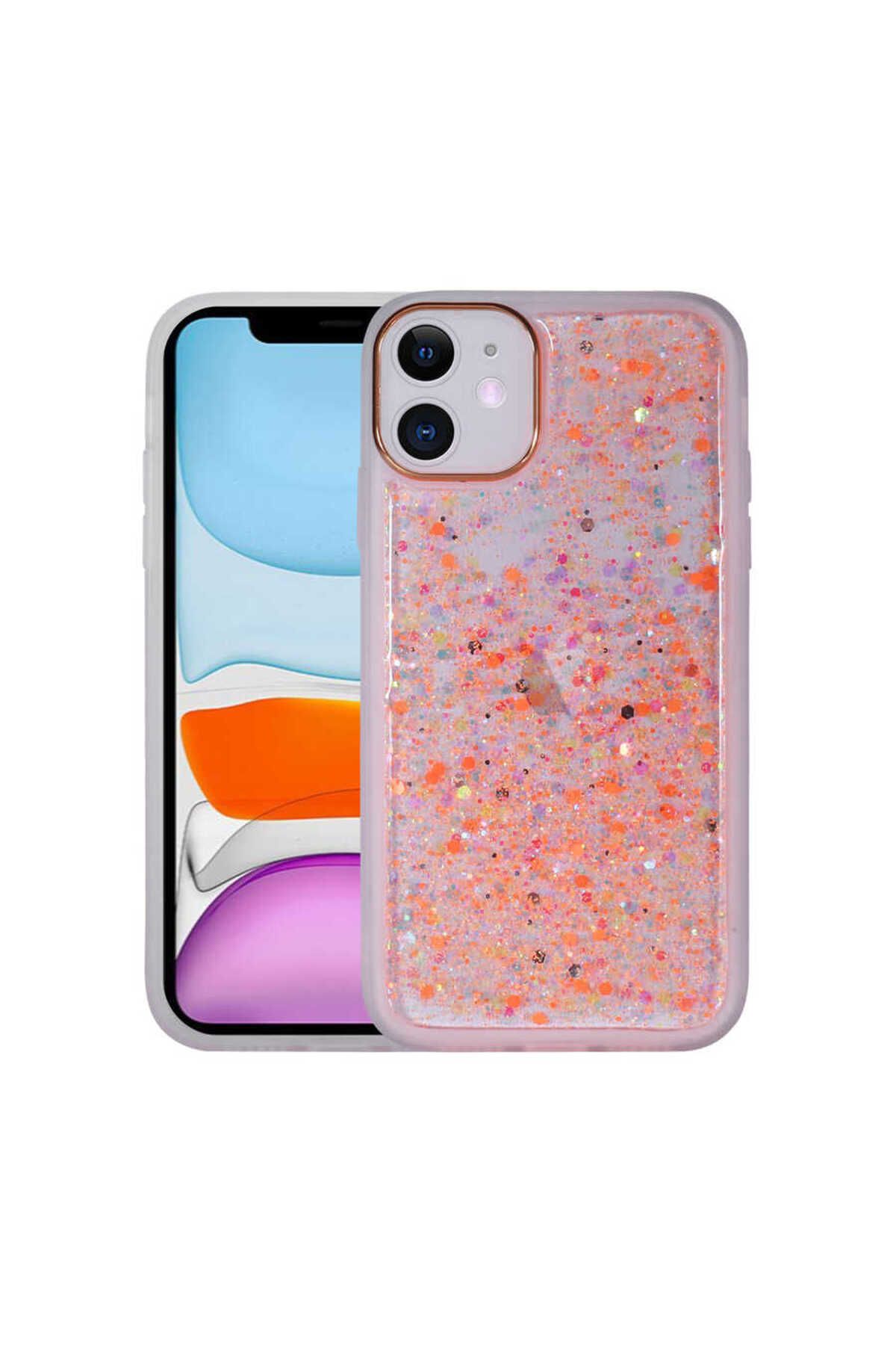 iPhone 11 Uyumlu Figürlü Desenli Işıltılı Sert Zore Sos Kılıf-NO5