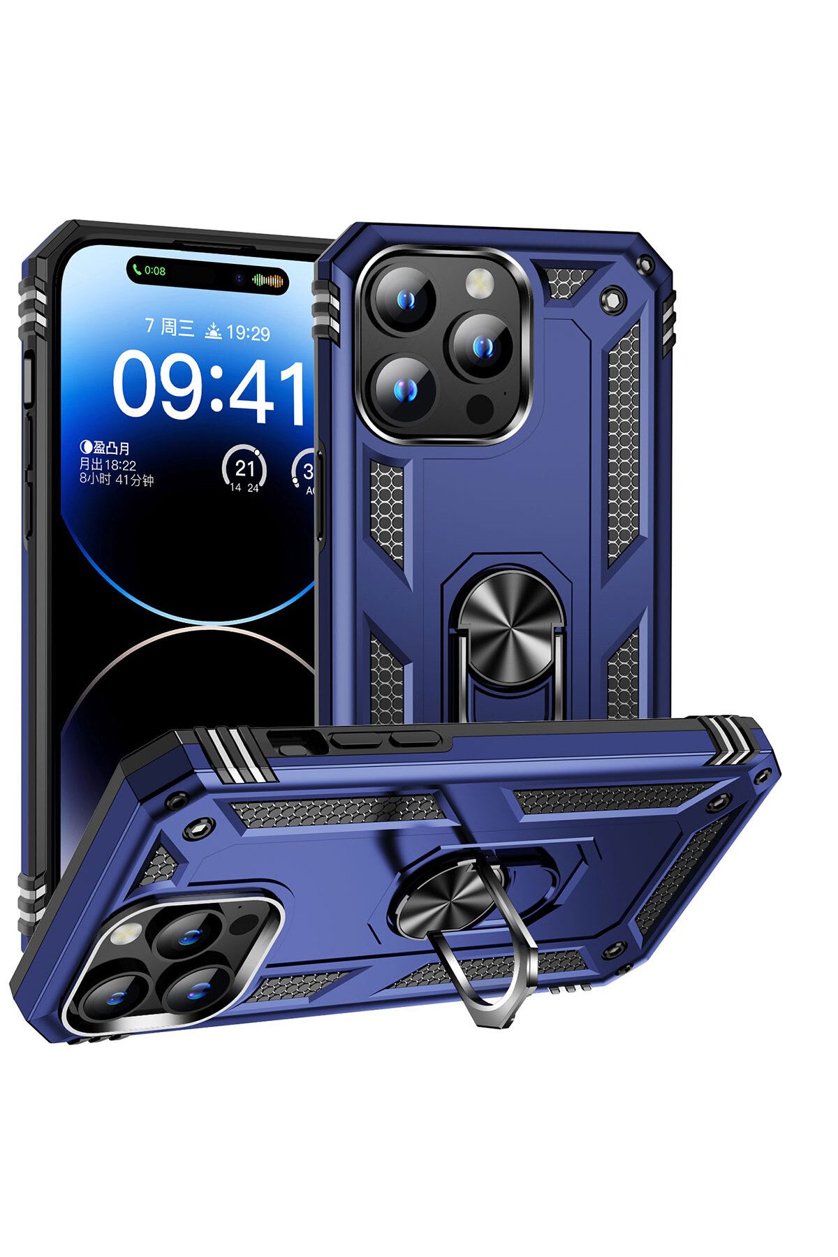 iPhone 15 Pro Uyumlu Zore Vega Kılıf-Mavi