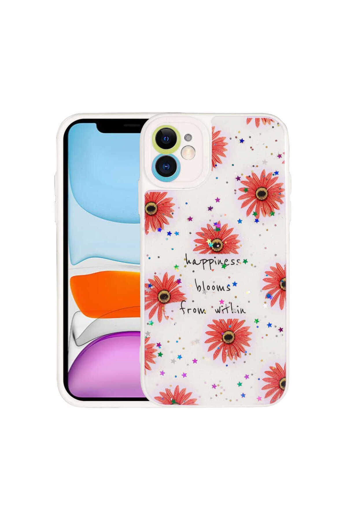 iPhone 11 Uyumlu Kamera Korumalı Sert Desenli Zore Pami Kılıf-NO6