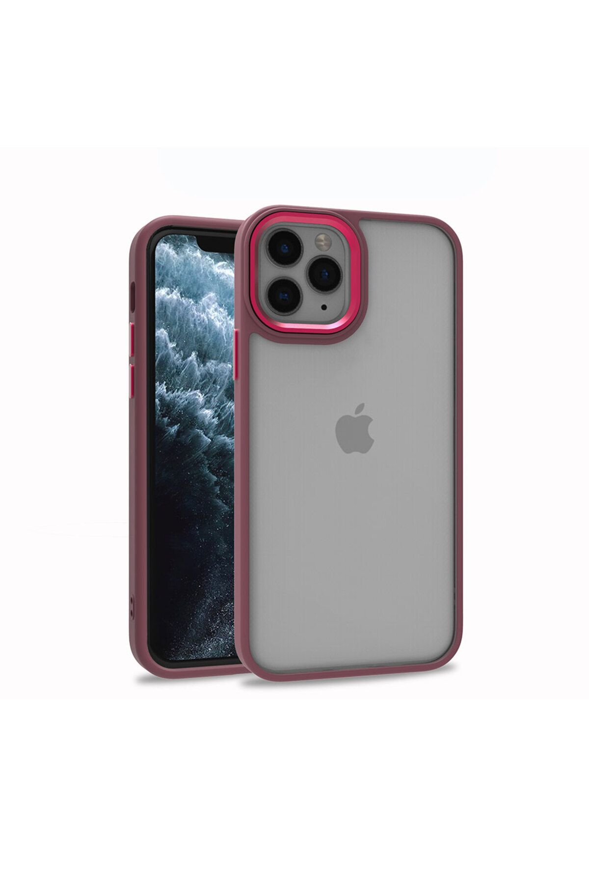 iPhone 11 Pro Max Uyumlu Zore Flora Kılıf-Kırmızı