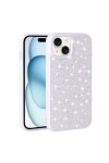 iPhone 15 Uyumlu Parlak Taşlı Tasarım Pırlanta Zore Kılıf-Gri iPhone 15 Uyumlu Parlak Taşlı Tasarım Pırlanta Zore Kılıf-Gri
