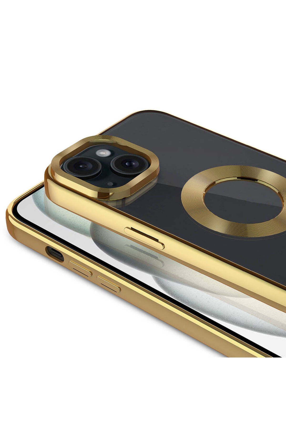 iPhone 15 Uyumlu Tek Kamera Çerçeveli Logo Gösteren Zore Omega Kılıf-Gümüş iPhone 15 Uyumlu Tek Kamera Çerçeveli Logo Gösteren Zore Omega Kılıf-Gümüş