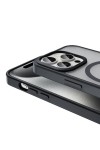 iPhone 15 Pro Max Kılıf Magsafe Şarj Özellikli Mat Arka Yüzey Zore Sio Kapak-Siyah iPhone 15 Pro Max Kılıf Magsafe Şarj Özellikli Mat Arka Yüzey Zore Sio Kapak-Siyah