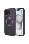 iPhone 15 Uyumlu Tek Kamera Çerçeveli Logo Gösteren Zore Omega Kılıf-Derin Mor iPhone 15 Uyumlu Tek Kamera Çerçeveli Logo Gösteren Zore Omega Kılıf-Derin Mor