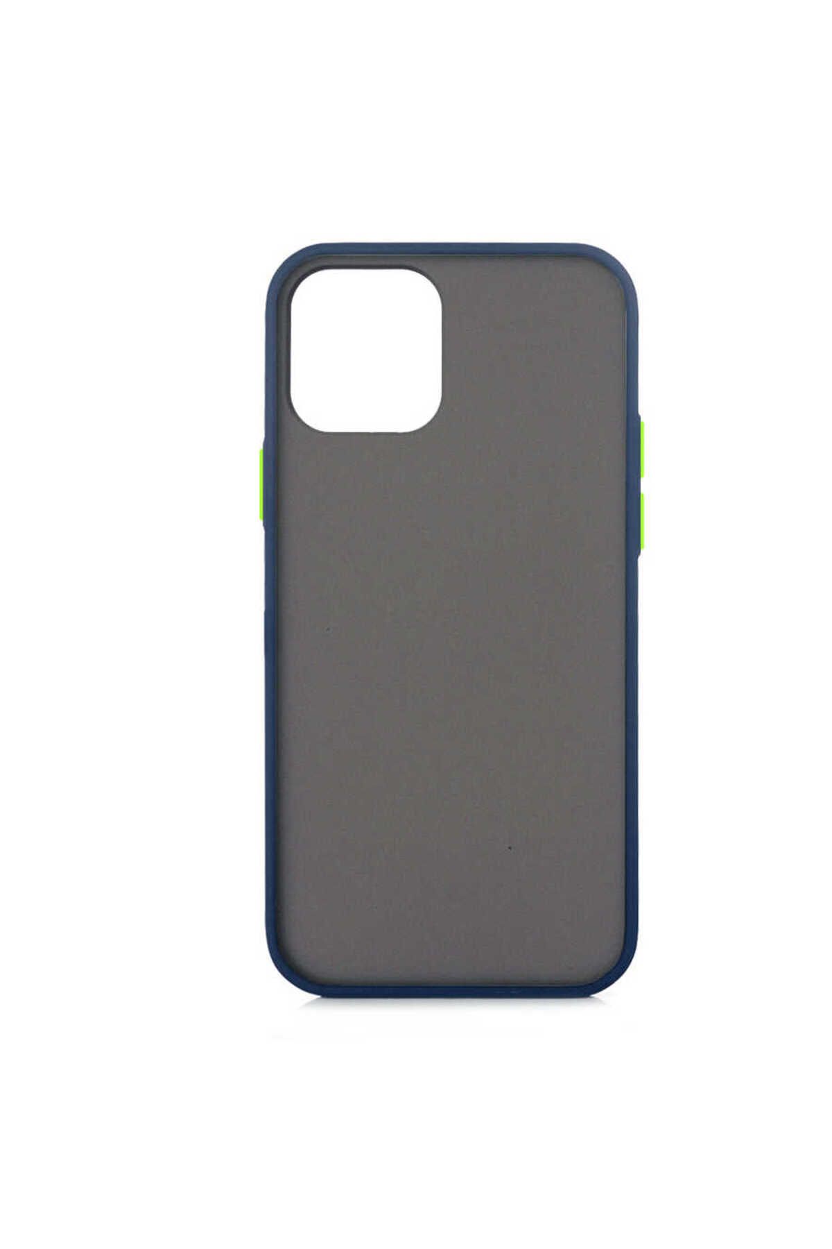 iPhone 12 Mini Uyumlu Zore Fri Silikon-Lacivert