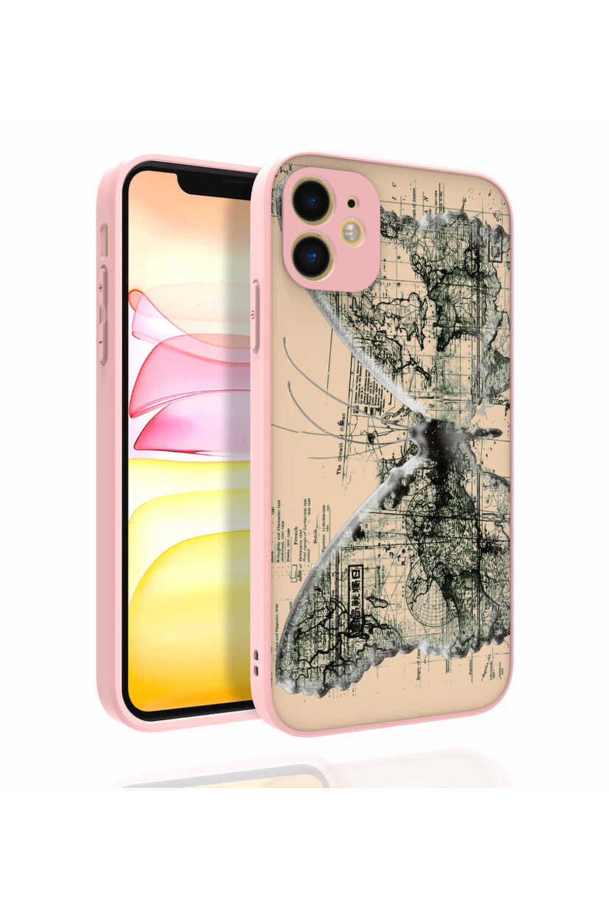 iPhone 11 Uyumlu Desenli Kamera Korumalı Parlak Zore Nora Kılıf-NO4