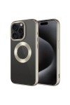 iPhone 15 Pro Uyumlu Tek Kamera Çerçeveli Logo Gösteren Zore Omega Kılıf-Titanyum iPhone 15 Pro Uyumlu Tek Kamera Çerçeveli Logo Gösteren Zore Omega Kılıf-Titanyum