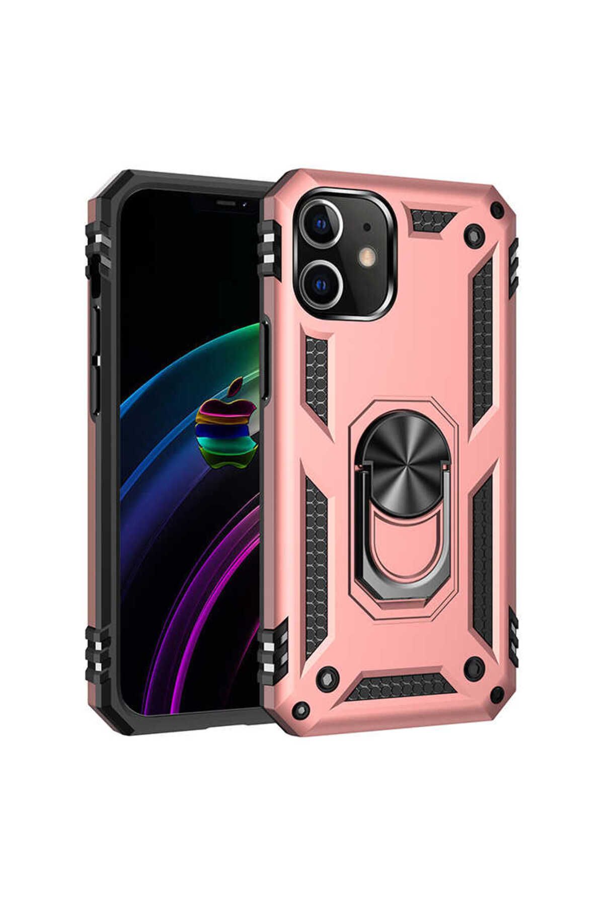 iPhone 12 Mini Uyumlu Zore Vega Kılıf-Rose Gold