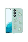 Galaxy S21 FE Uyumlu Kabartma Figürlü Parlak Zore Toys Silikon Kılıf-Açık Yeşil Galaxy S21 FE Uyumlu Kabartma Figürlü Parlak Zore Toys Silikon Kılıf-Açık Yeşil