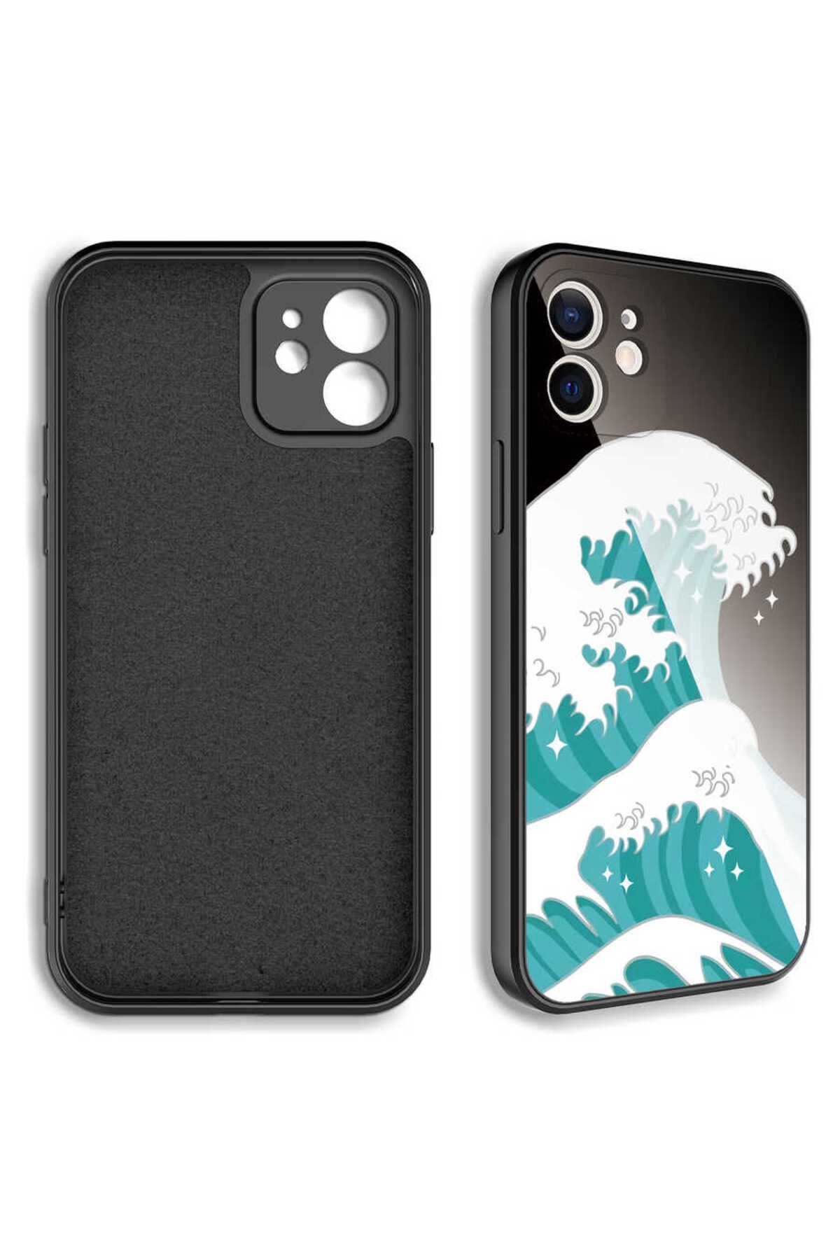 iPhone 11 Uyumlu Kamera Korumalı Desenli Sert Silikon Zore Epoksi Kılıf-NO5
