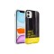 iPhone 11 Uyumlu Airbag Kenarlı Renkli Desenli Silikon Zore Elegans Kılıf-NO3
