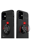 iPhone 12 Mini Uyumlu Zore Ravel Silikon Kılıf-Siyah-Kırmızı iPhone 12 Mini Uyumlu Zore Ravel Silikon Kılıf-Siyah-Kırmızı