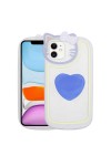 iPhone 11 Uyumlu Kedi Figürlü Transparan Pop Soketli Zore Ritmik Kılıf-Mavi iPhone 11 Uyumlu Kedi Figürlü Transparan Pop Soketli Zore Ritmik Kılıf-Mavi