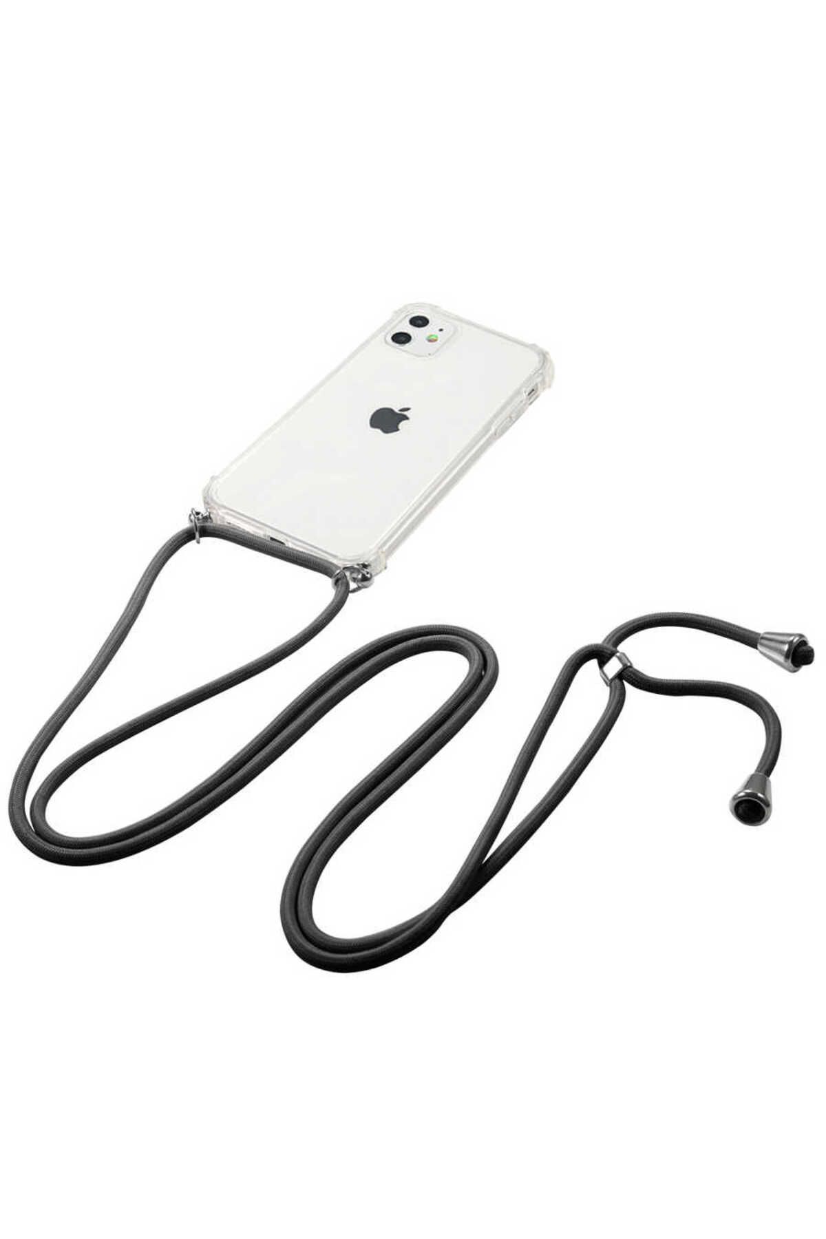 iPhone 11 Uyumlu Zore X-Rop Kılıf-Renksiz iPhone 11 Uyumlu Zore X-Rop Kılıf-Renksiz