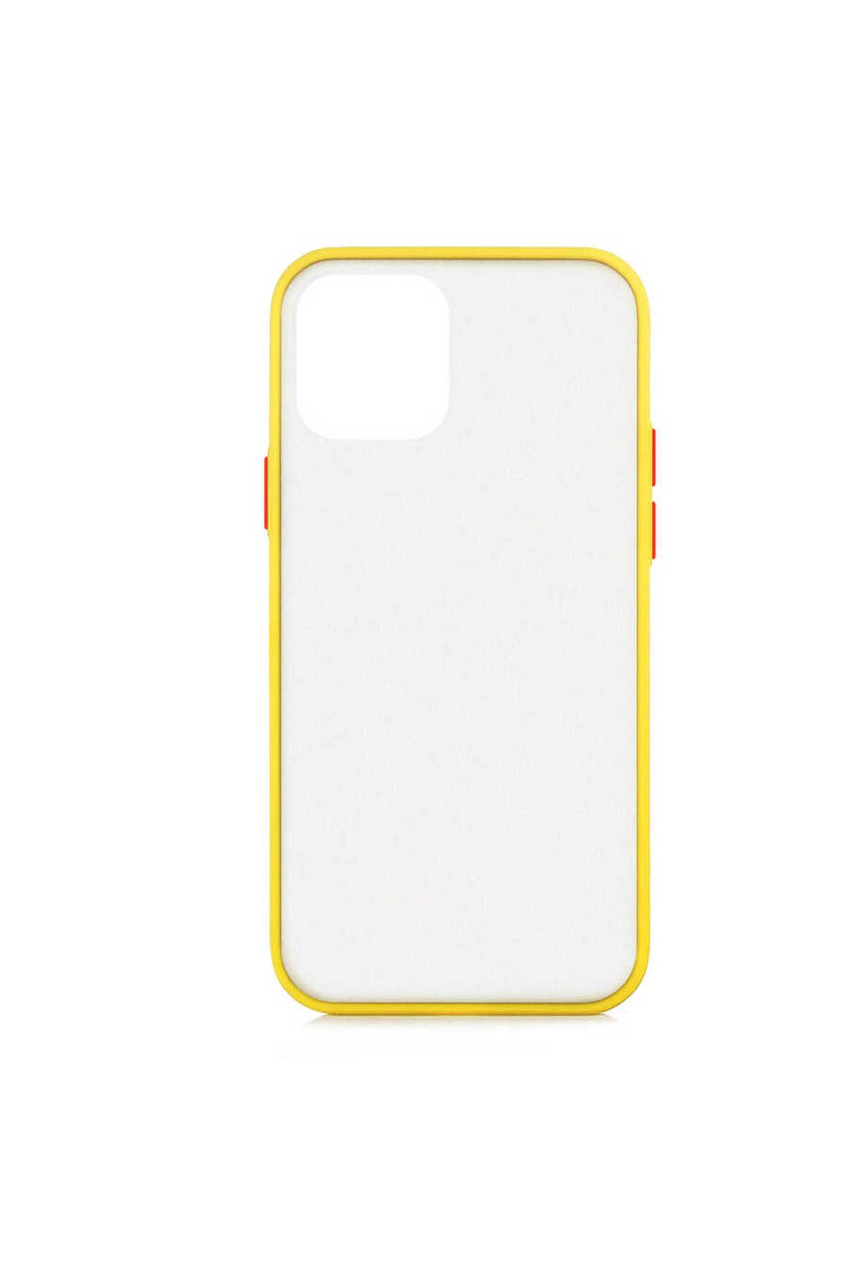 iPhone 12 Mini Uyumlu Zore Fri Silikon-Sarı
