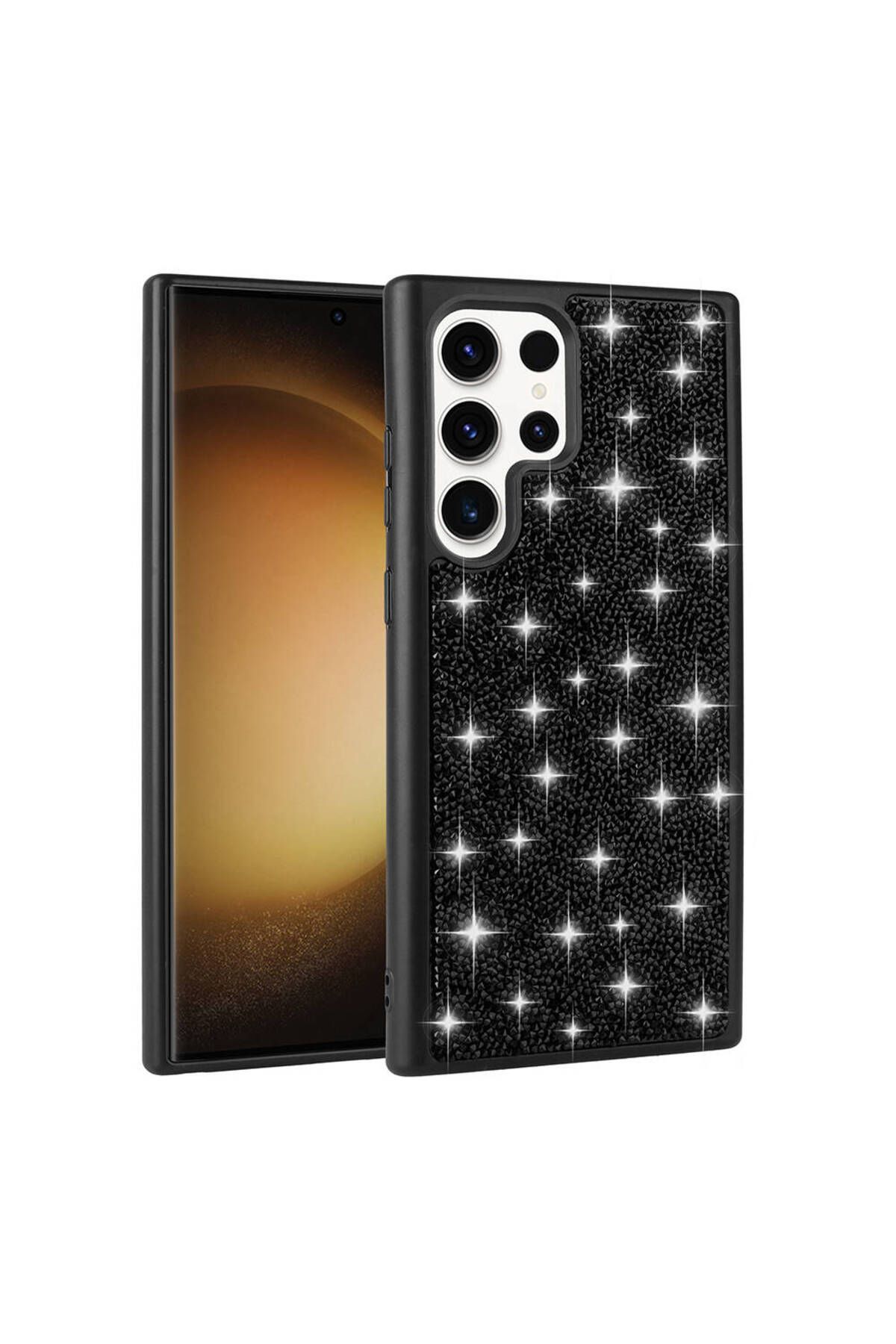 Galaxy S23 Ultra Uyumlu Parlak Taşlı Tasarım Pırlanta Zore Kılıf-Beyaz Galaxy S23 Ultra Uyumlu Parlak Taşlı Tasarım Pırlanta Zore Kılıf-Beyaz