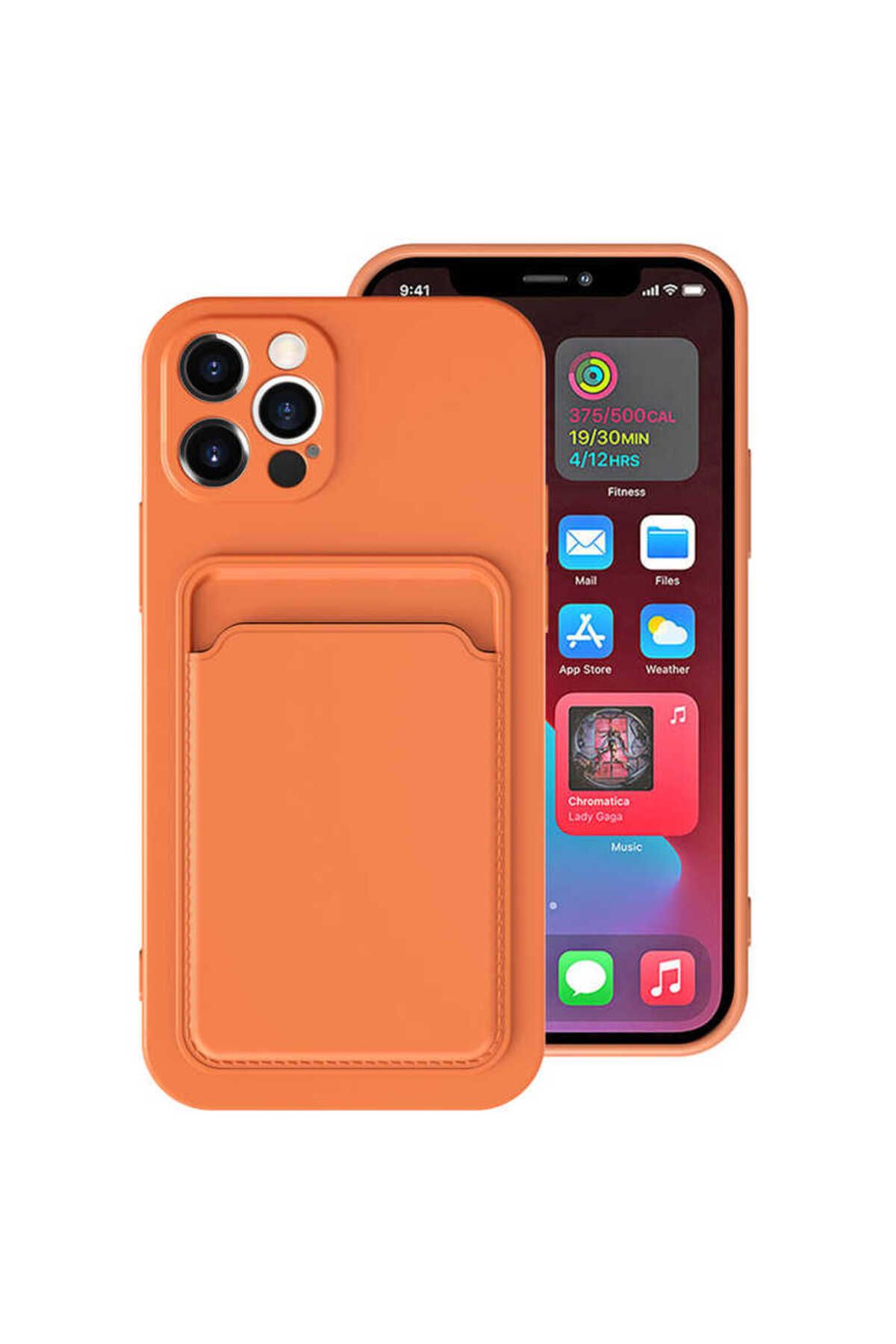 iPhone 12 Pro Max Uyumlu  Ofix Kılıf-Turuncu