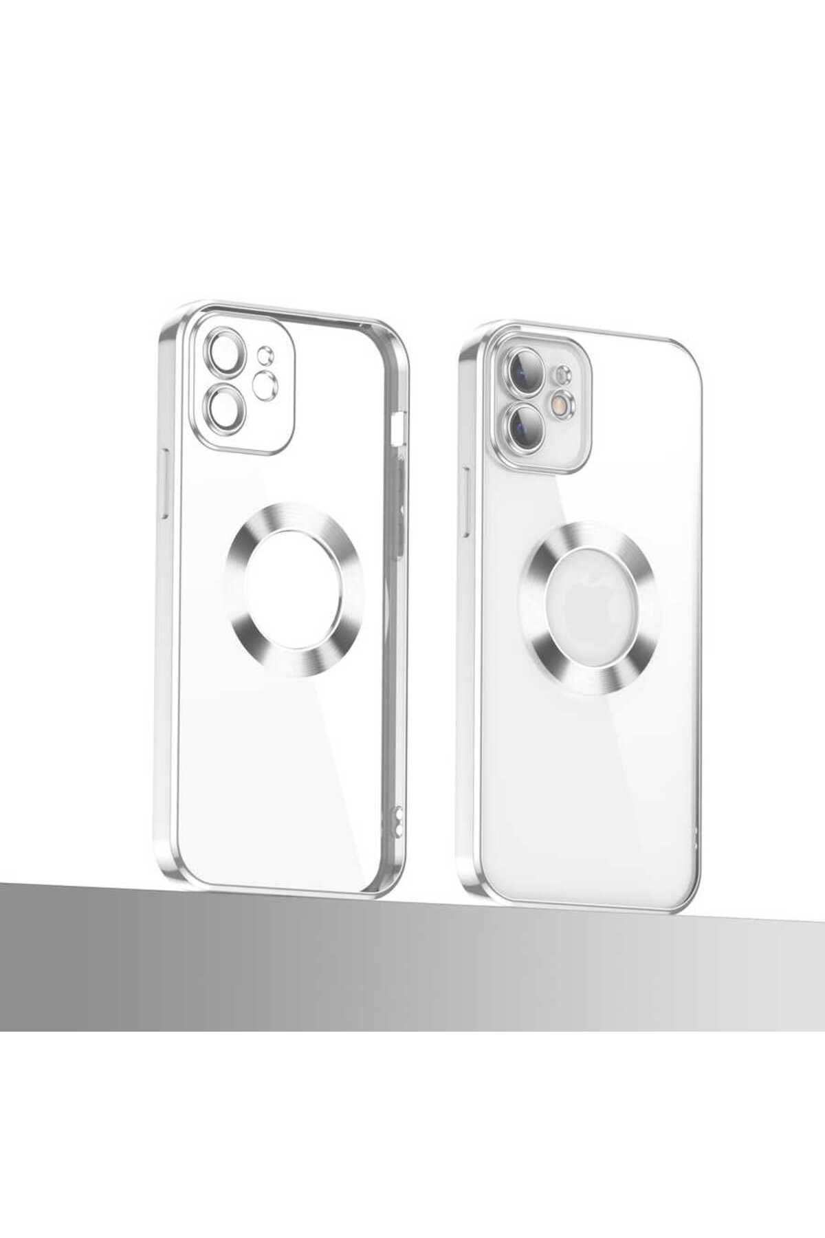 iPhone 11 Uyumlu Kamera Korumalı Logo Gösteren Zore Omega Kılıf-Mavi