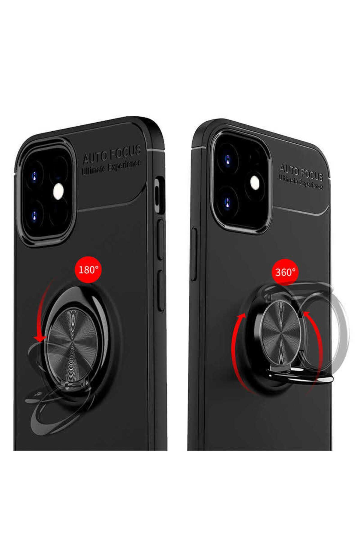 iPhone 12 Mini Uyumlu Zore Ravel Silikon Kılıf-Siyah-Mavi