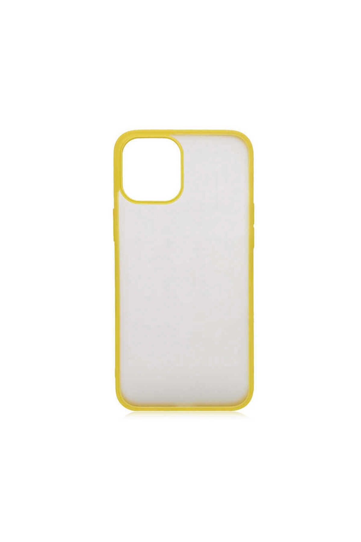 iPhone 12 Mini Uyumlu Zore Mess Kılıf-Sarı