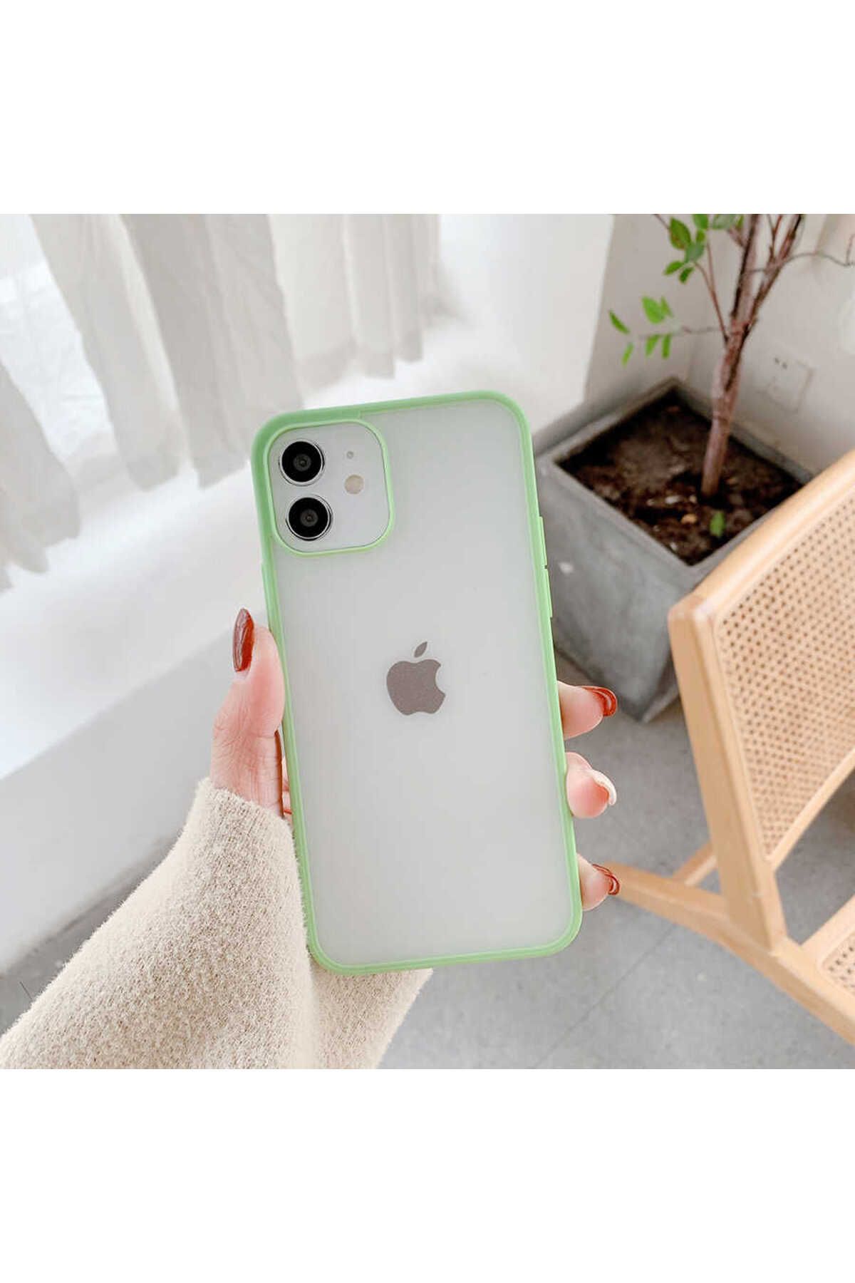 iPhone 12 Mini Uyumlu Zore Mess Kılıf-Sarı