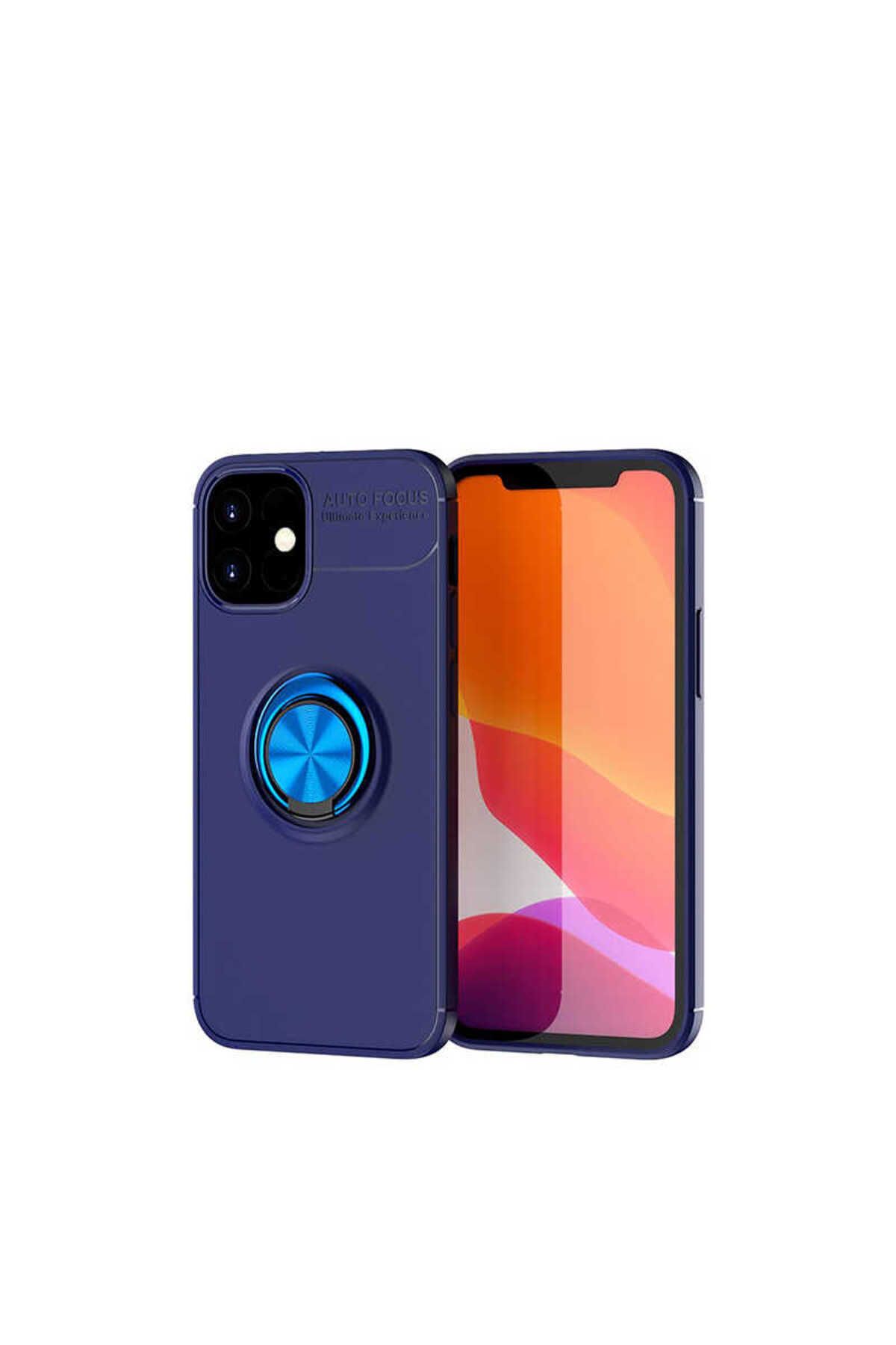 iPhone 12 Mini Uyumlu Zore Ravel Silikon Kılıf-Mavi