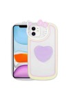 iPhone 11 Uyumlu Kedi Figürlü Transparan Pop Soketli Zore Ritmik Kılıf-Lila iPhone 11 Uyumlu Kedi Figürlü Transparan Pop Soketli Zore Ritmik Kılıf-Lila
