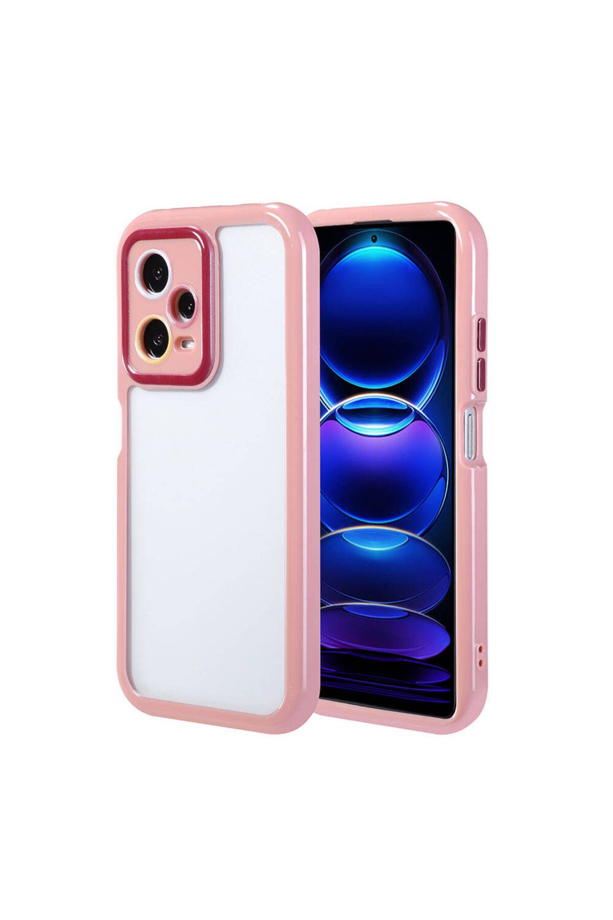 Xiaomi Redmi Note 12 Pro 5G Kılıf Kamera Korumalı Renkli Kenar ve Çerçeve Tasarımlı Zore Vitamin Kap