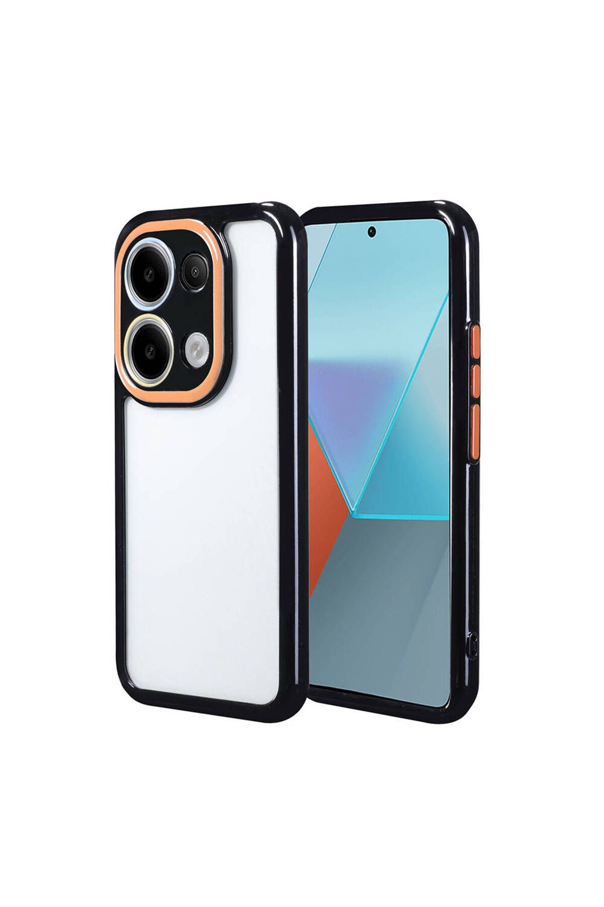 Xiaomi Redmi Note 13 Pro 4G Kılıf Kamera Korumalı Renkli Kenar ve Çerçeve Tasarımlı Zore Vitamin Kap