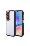 Galaxy A05S Kılıf Kamera Korumalı Renkli Kenar ve Çerçeve Tasarımlı Zore Vitamin Kapak-Siyah Galaxy A05S Kılıf Kamera Korumalı Renkli Kenar ve Çerçeve Tasarımlı Zore Vitamin Kapak-Siyah