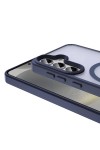 Galaxy S23 FE Kılıf Magsafe Şarj Özellikli Mat Arka Yüzey Zore Sio Kapak-Koyu Mor Galaxy S23 FE Kılıf Magsafe Şarj Özellikli Mat Arka Yüzey Zore Sio Kapak-Koyu Mor