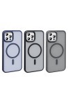 iPhone 12 Pro Kılıf Magsafe Şarj Özellikli Mat Arka Yüzey Zore Sio Kapak-Lacivert iPhone 12 Pro Kılıf Magsafe Şarj Özellikli Mat Arka Yüzey Zore Sio Kapak-Lacivert